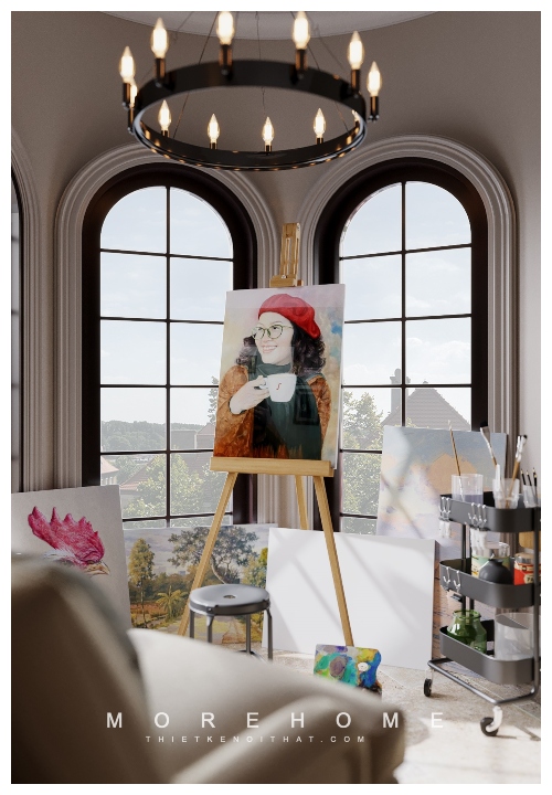 Thiết kế nội thất biệt thự Nam An Khánh phong cách Địa Trung Hải năm 2022